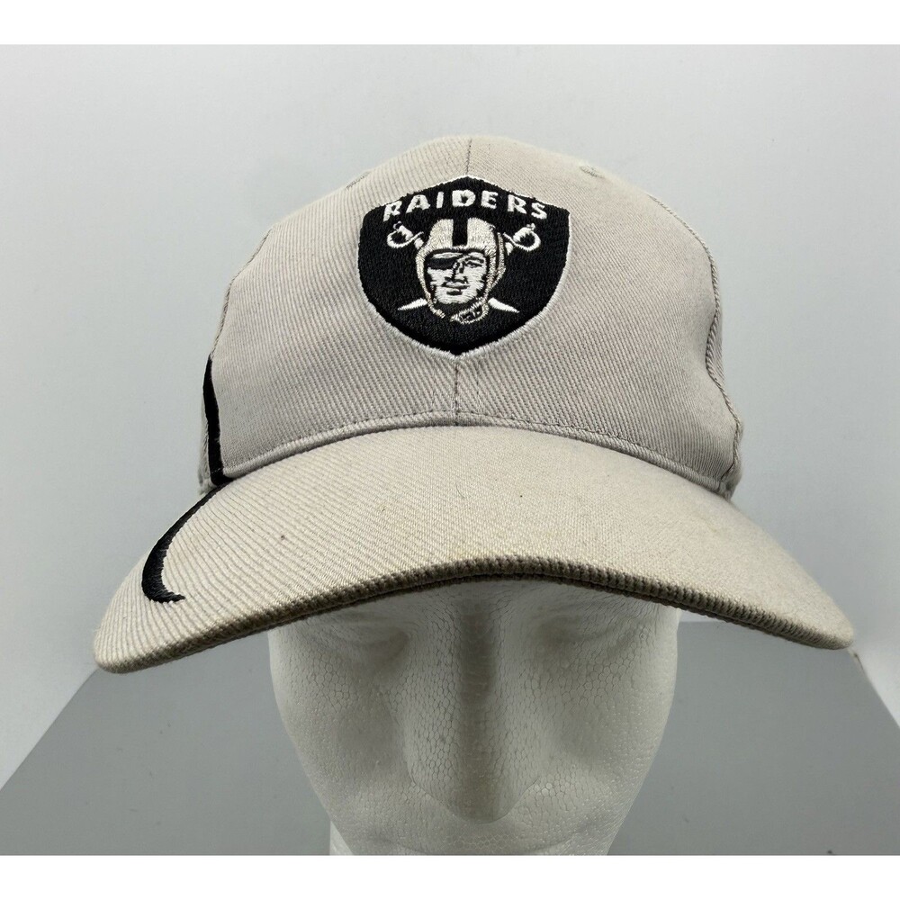 VTG Sports Specialties Oakland Raiders Strap Back Gray Silver Cap Strapback Hat